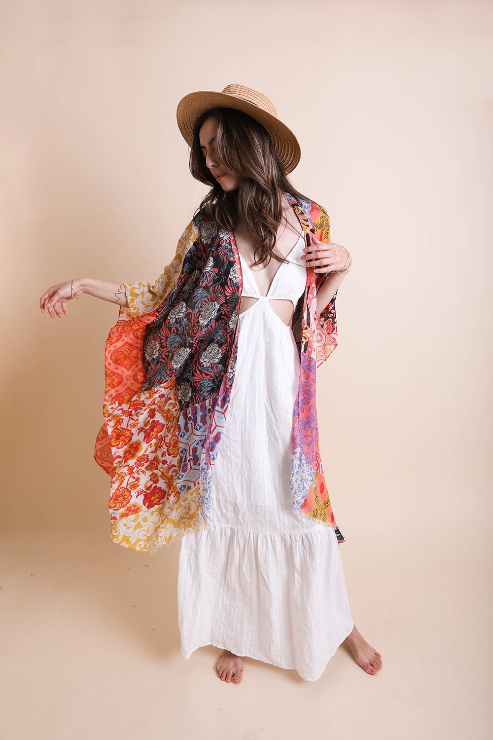 Boho Patchwork Kimono Kimono Leto Collection   