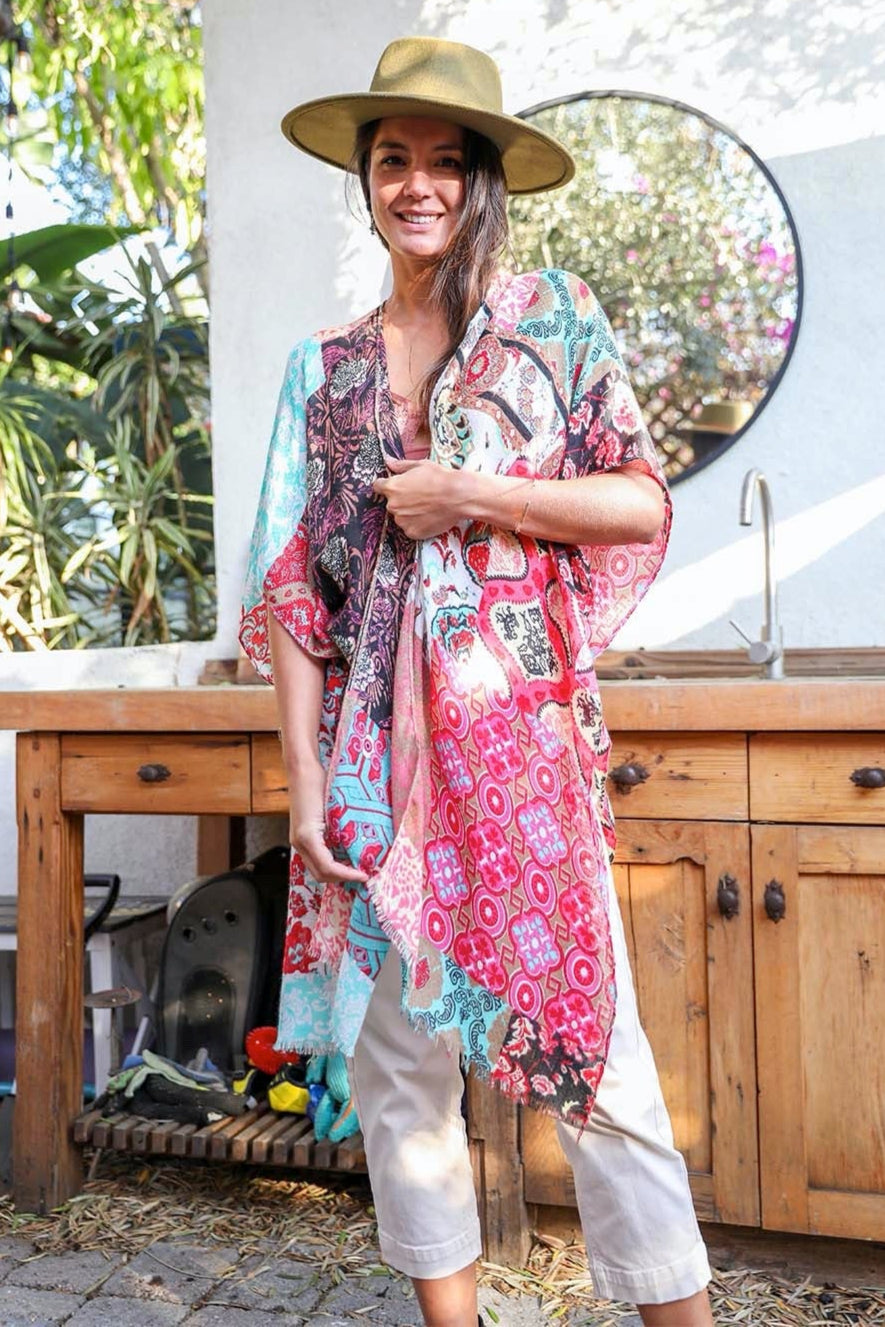 Boho Patchwork Kimono - NeoKira Unlimited