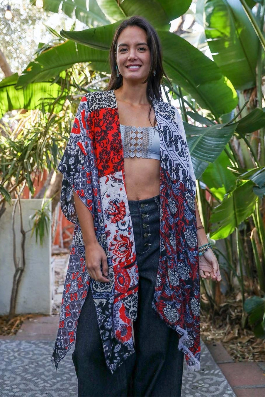 Boho Patchwork Kimono - NeoKira Unlimited