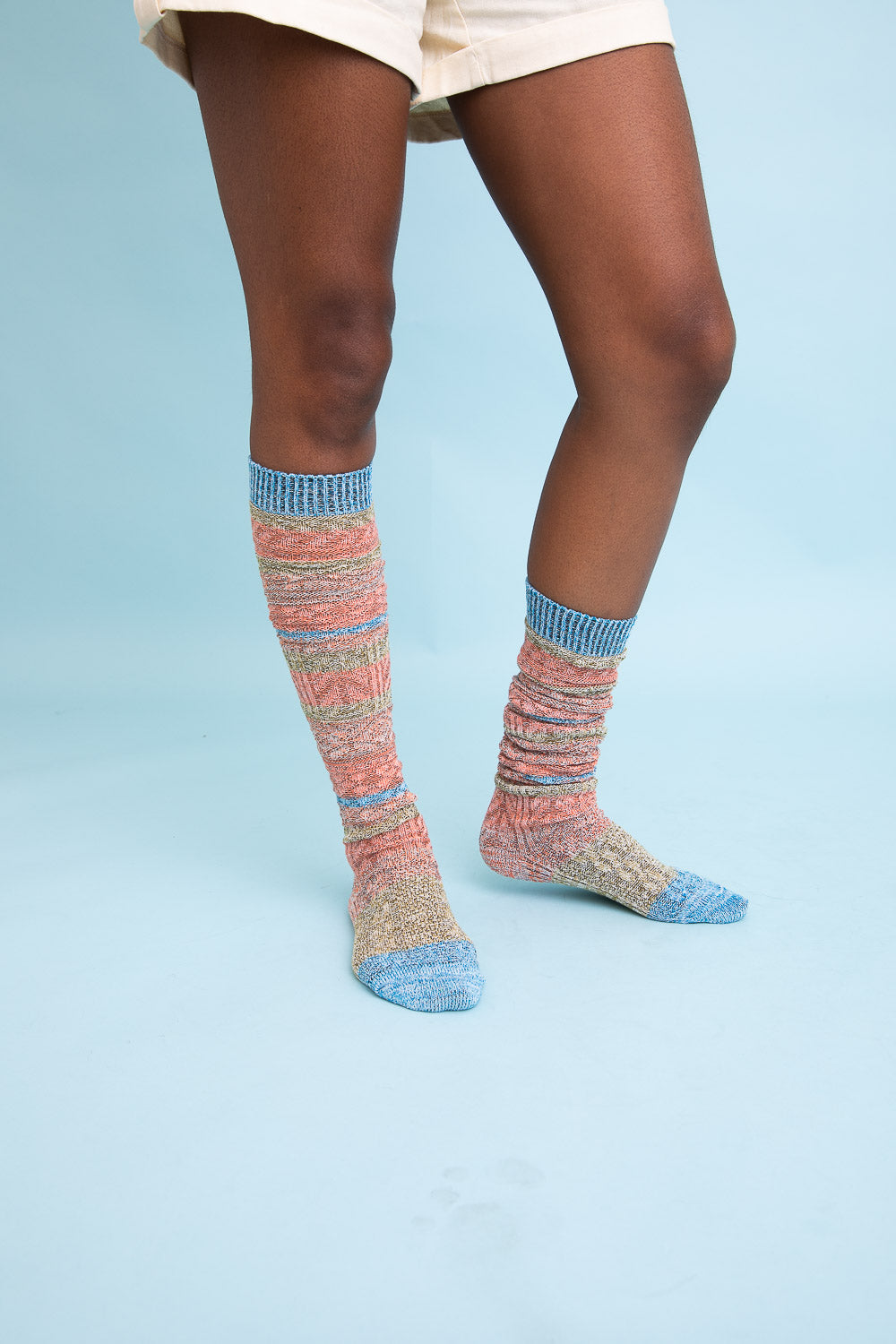 Boho Stripe Boot Socks - NeoKira Unlimited