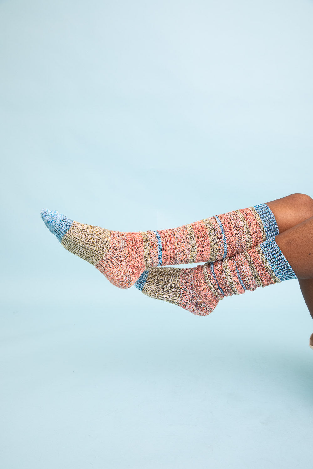 Boho Stripe Boot Socks - NeoKira Unlimited