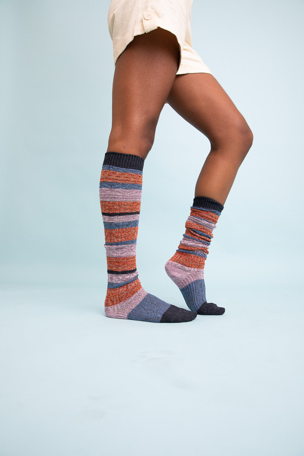 Boho Stripe Boot Socks - NeoKira Unlimited