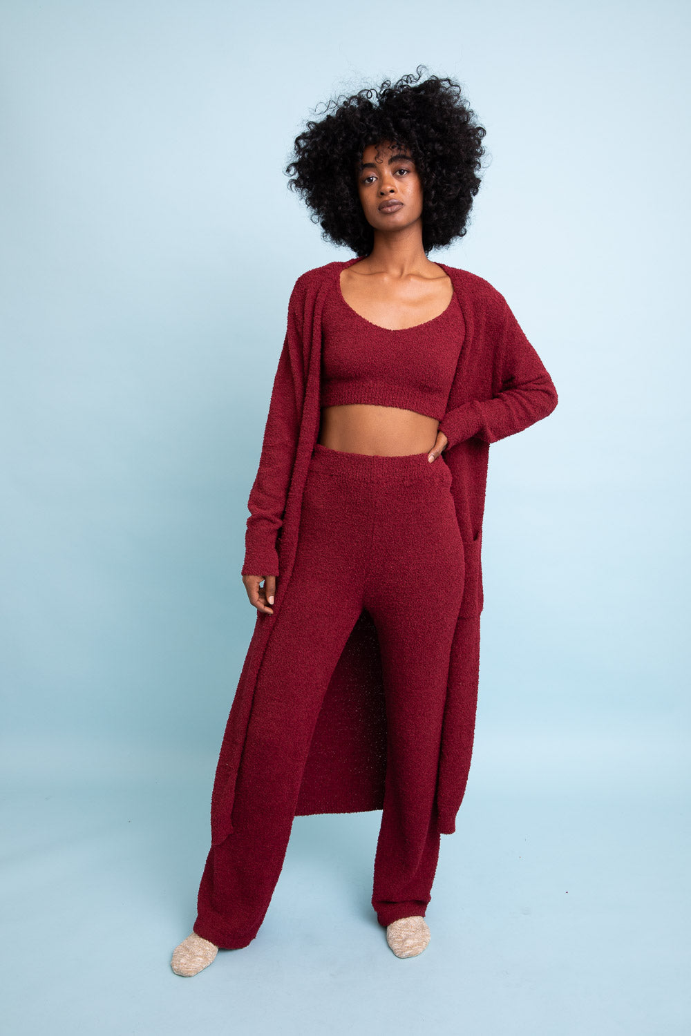 Ultra-soft Boucle Longline Cardigan - NeoKira Unlimited