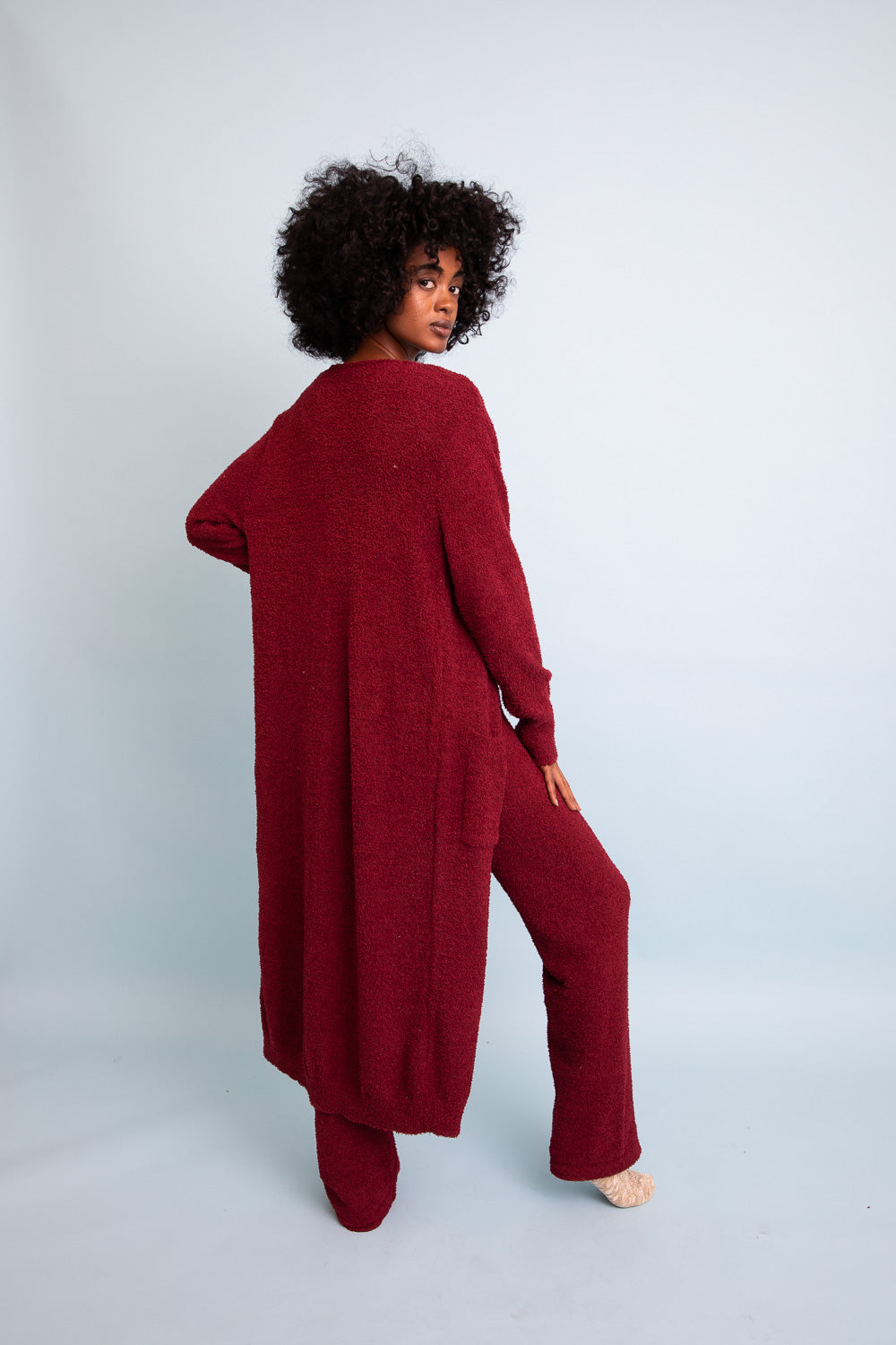Ultra-soft Boucle Longline Cardigan - NeoKira Unlimited