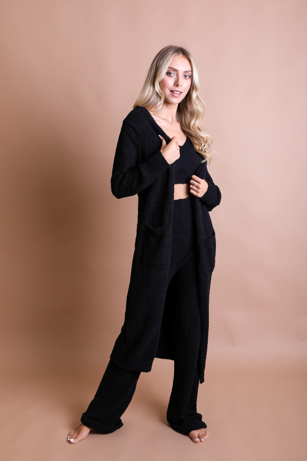 Ultra-soft Boucle Longline Cardigan - NeoKira Unlimited