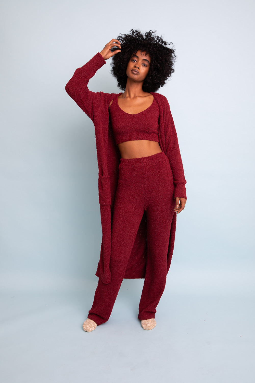 Ultra-soft Boucle Longline Cardigan - NeoKira Unlimited