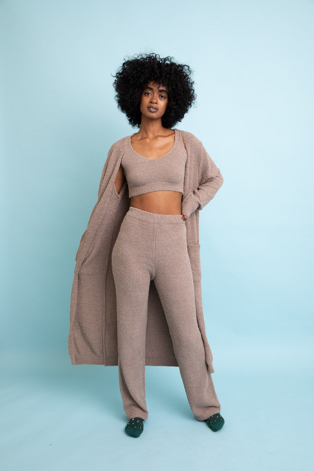Ultra-soft Boucle Longline Cardigan - NeoKira Unlimited