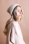 Boucle Pom Beanie Beanies Leto Collection Ivory  