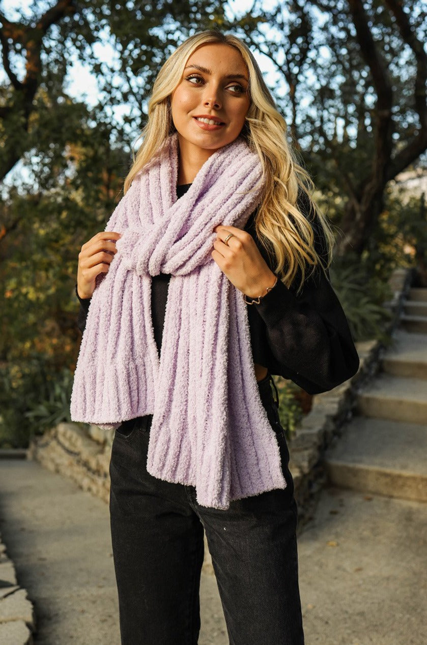 Boucle Vertical Knit Scarf - NeoKira Unlimited