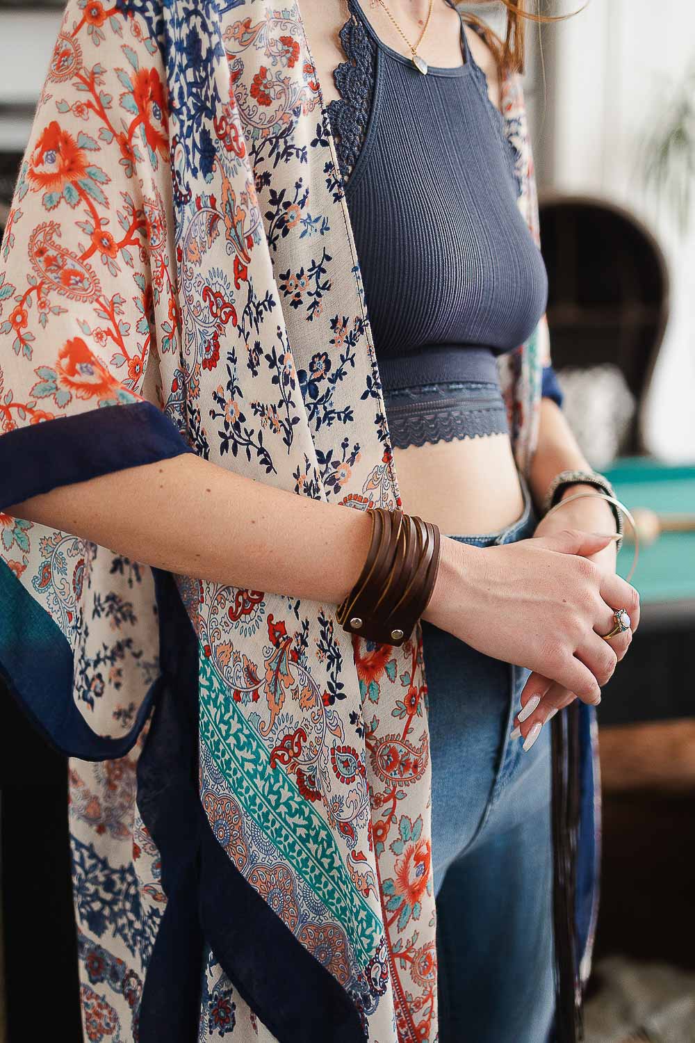 Braided Leather Cuff Bracelet w/ Adjustable Clasp - NeoKira Unlimited