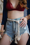 Boho Braided Rope Belt Belts Leto Collection   