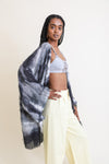 Breezy & Beautiful Dip Dye Kimono Kimono Leto Collection Black White  