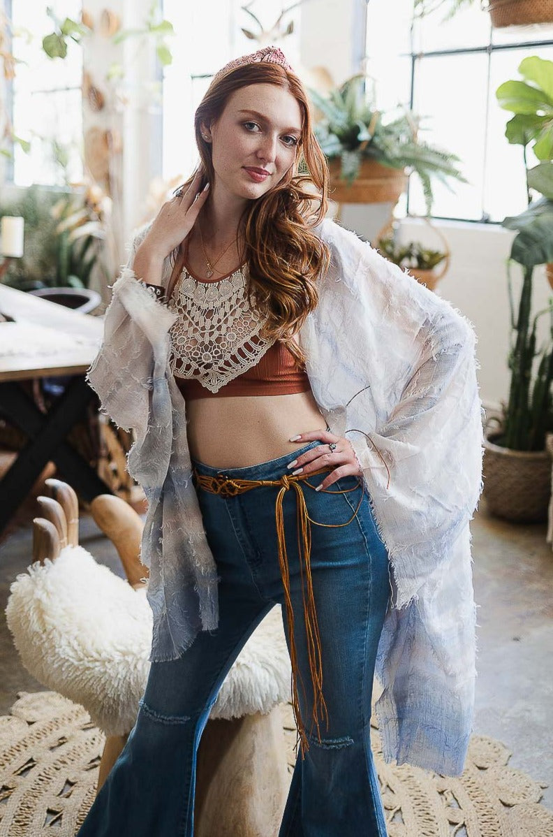 Breezy & Beautiful Dip Dye Kimono - NeoKira Unlimited