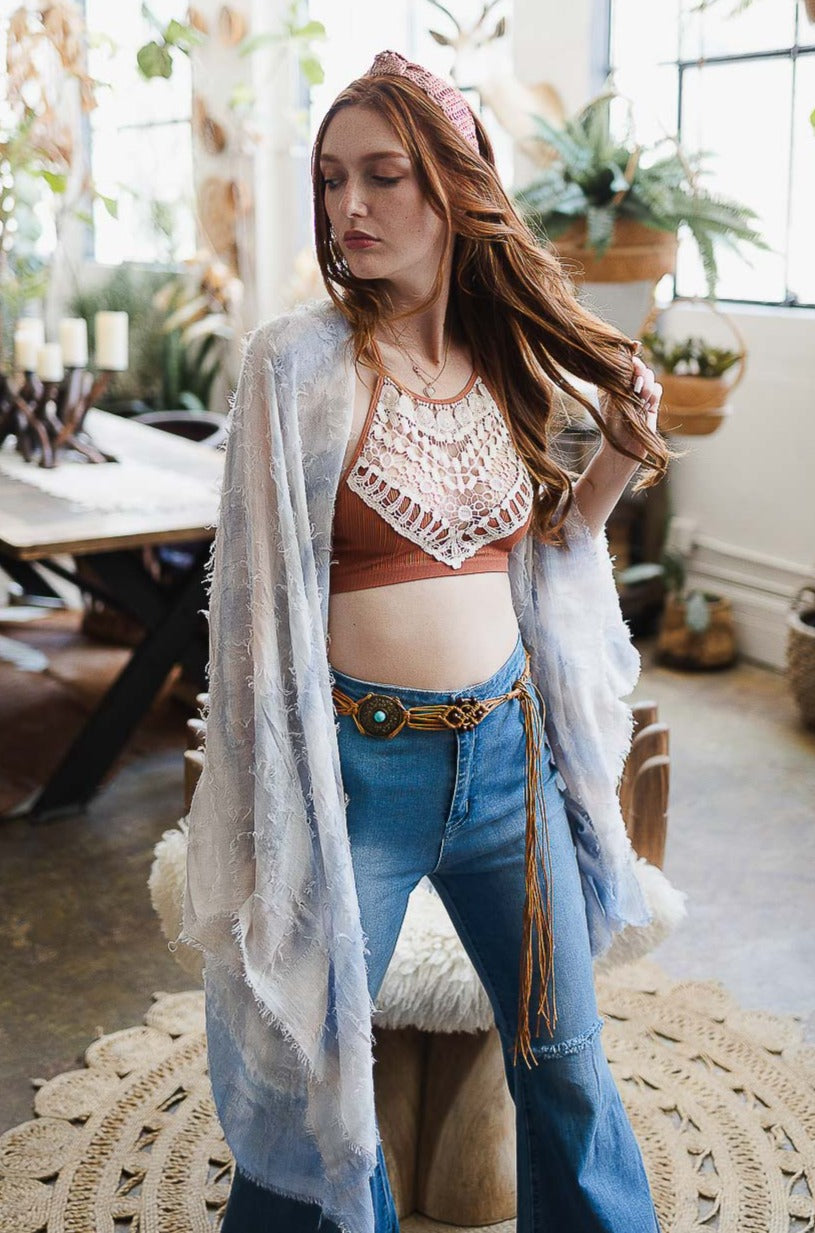 Breezy & Beautiful Dip Dye Kimono - NeoKira Unlimited