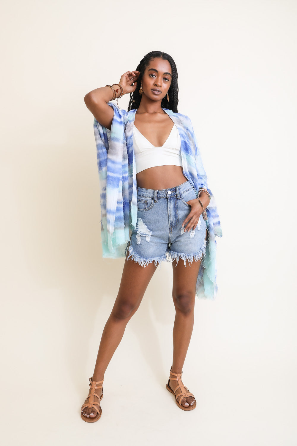 Breezy & Beautiful Dip Dye Kimono Kimono Leto Collection   