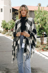 Buffalo Check Tassel Ruana Ponchos Leto Collection   