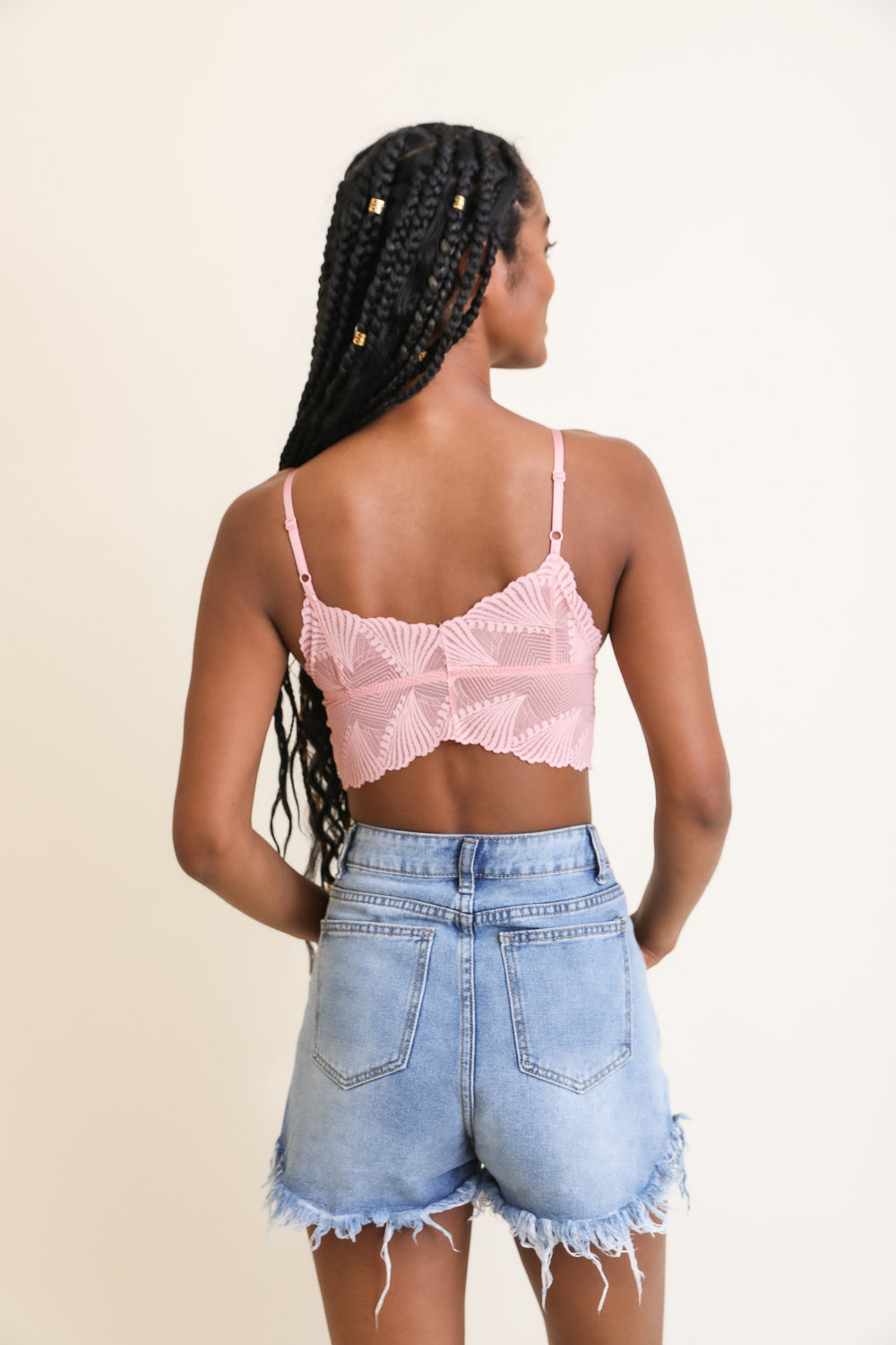 Butterfly Scallop Lace Bralette Bralette Leto Collection   