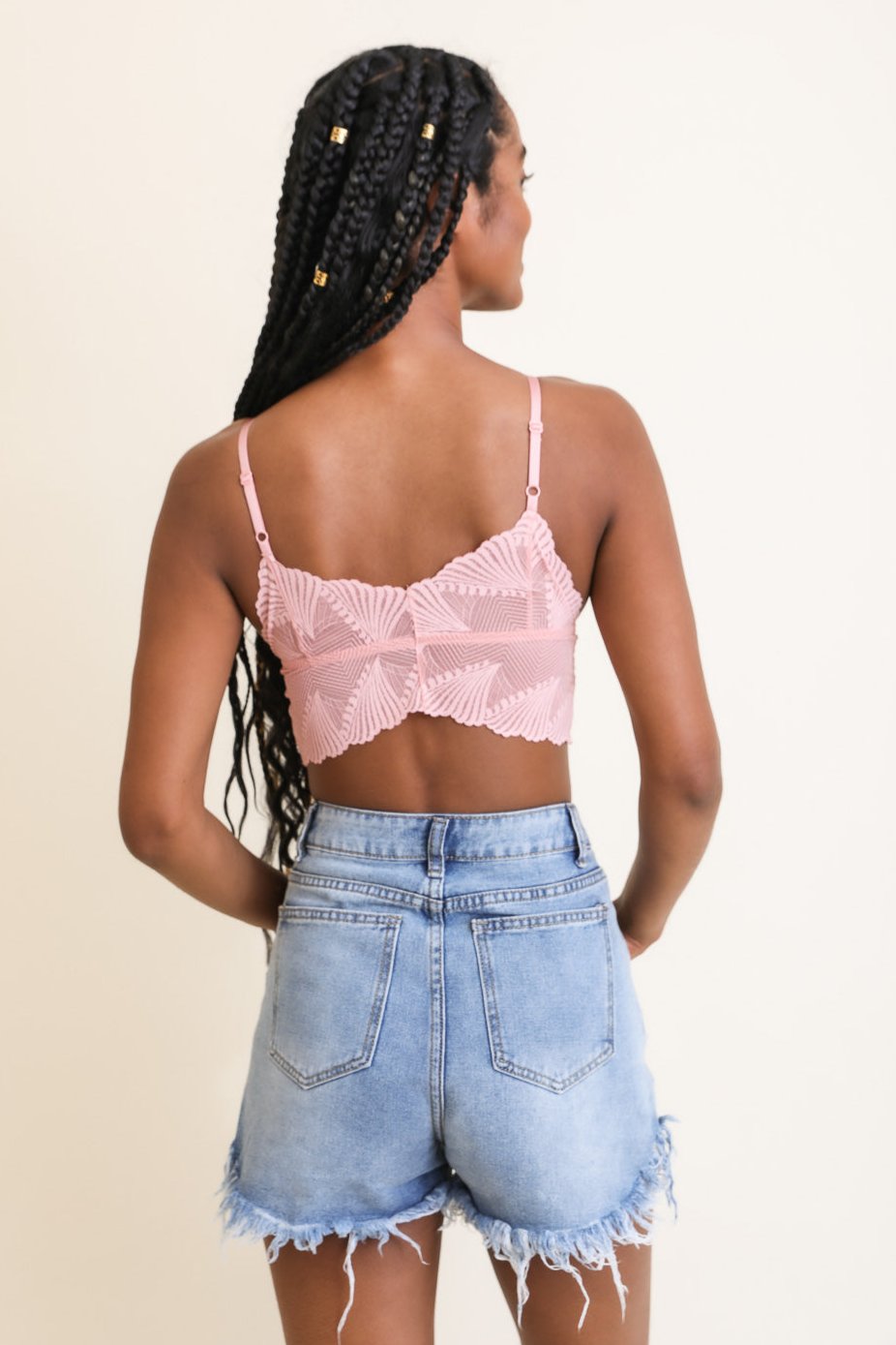 Butterfly Scallop Lace Bralette - NeoKira Unlimited