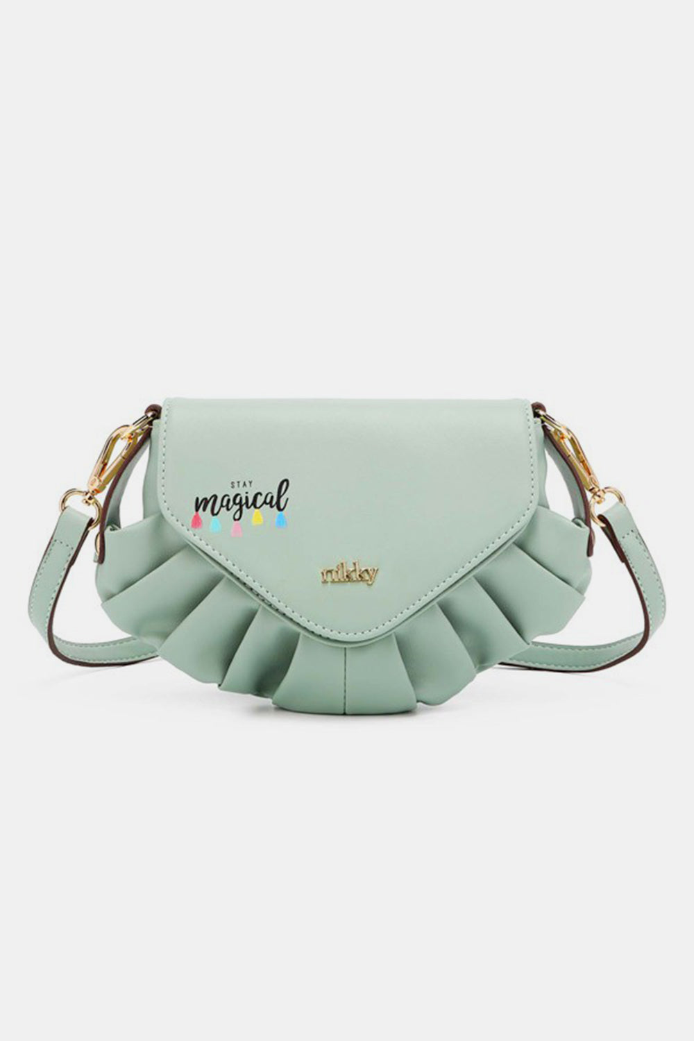 Nicole Lee USA Graphic Crossbody Bag Crossbody Bag Trendsi Candy Mint One Size 