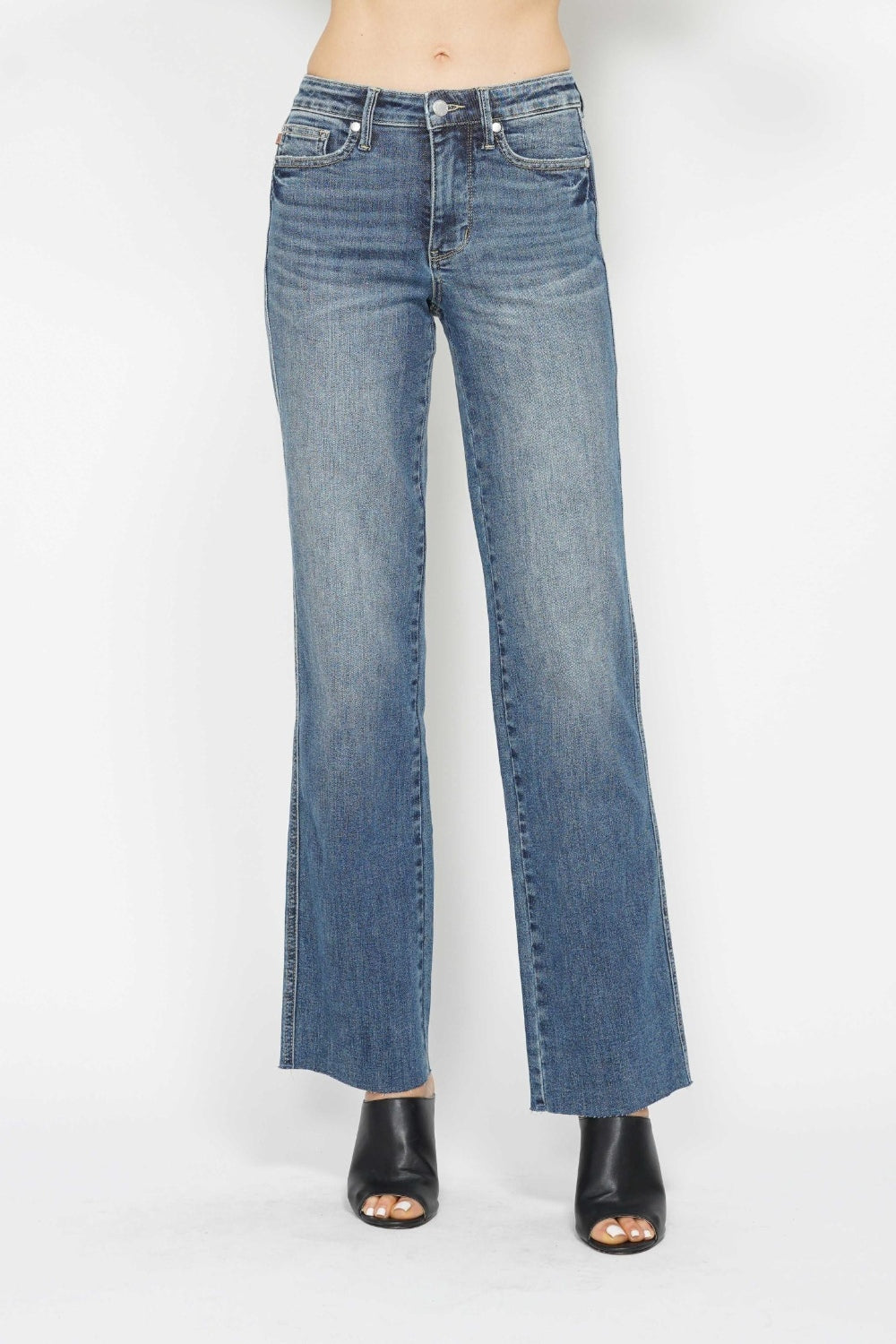 Judy Blue Full Size Tummy Control Straight Jeans - NeoKira Unlimited