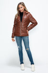 How Dare U Pocketed Zip Up Puffer Jacket with Removable Hood - NeoKira Unlimited