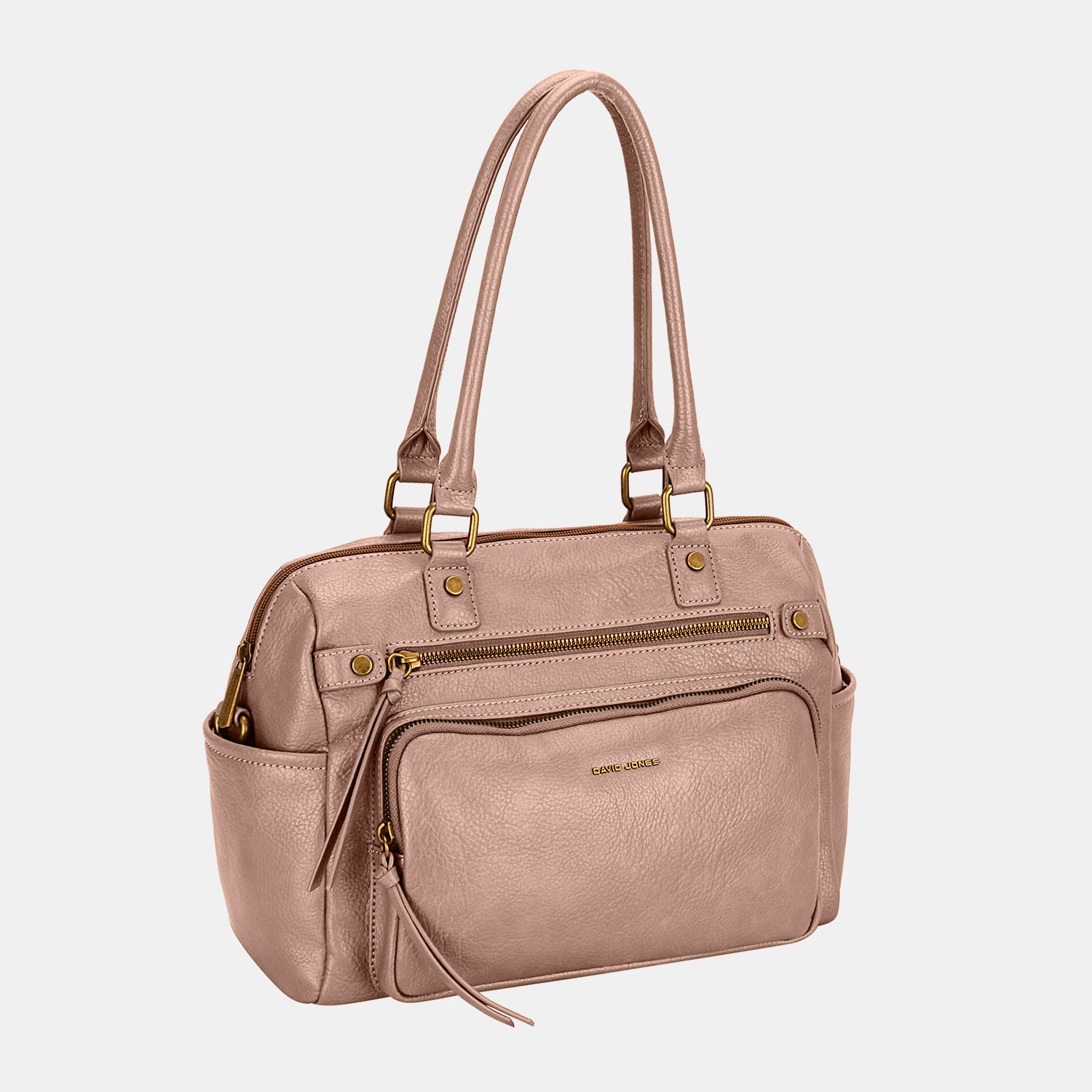 David Jones Zipper PU Leather Handbag - NeoKira Unlimited