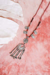 Charm Medallion with Back Lariat Necklace Necklaces Leto Collection   