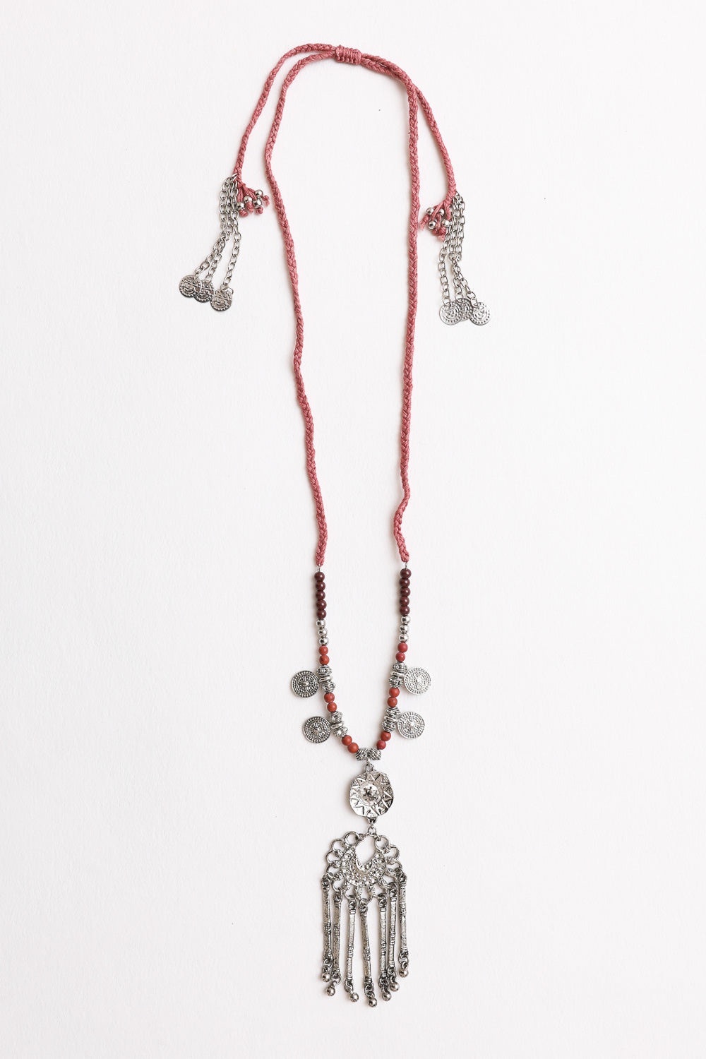 Charm Medallion with Back Lariat Necklace - NeoKira Unlimited