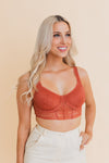 Chic Contours Lace Longline Bralette w/ Underline Bralette Leto Collection   