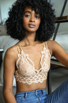 Chloe Crochet Bralette Bralette Leto Collection Small Nude 