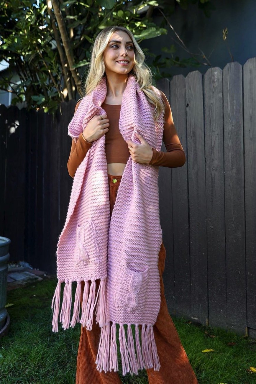 Chunky Oversized Pocket Scarf - NeoKira Unlimited