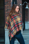 Classic Flannel Toggle Poncho Ponchos Leto Collection   