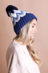 Classic Winter Pom Beanie Beanies Leto Collection Blue  