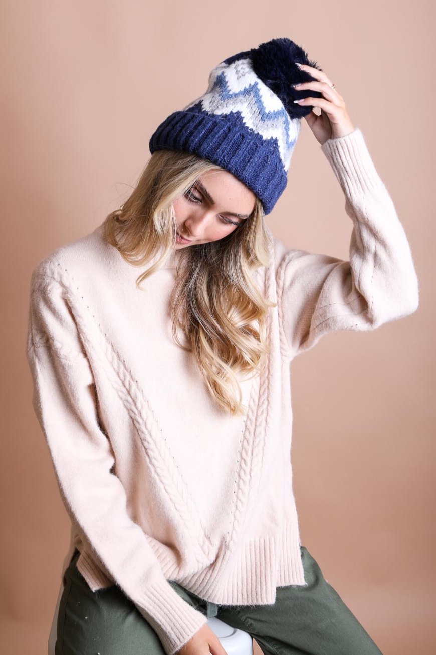 Classic Winter Pom Beanie Beanies Leto Collection   