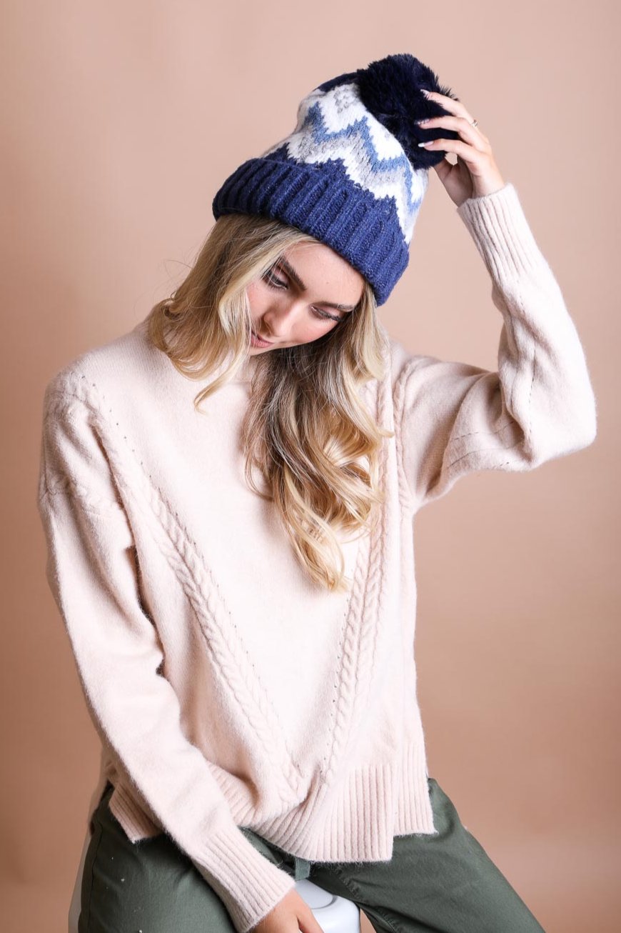 Classic Winter Pom Beanie - NeoKira Unlimited