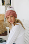 Color Block Knit Beanie Beanies Leto Collection   