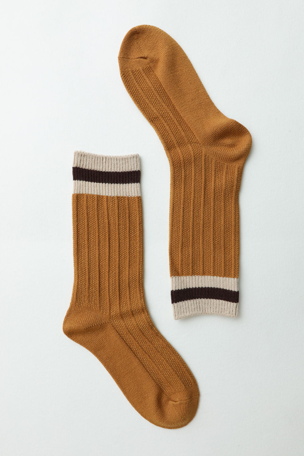 Color Block Socks Socks Leto Collection Mustard  