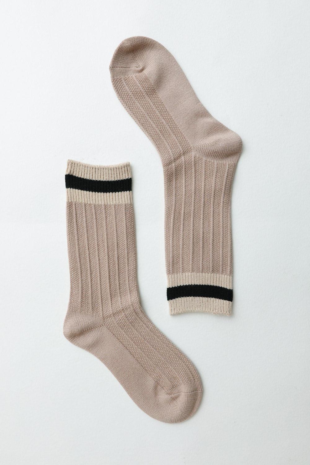 Color Block Socks Socks Leto Collection Tan  