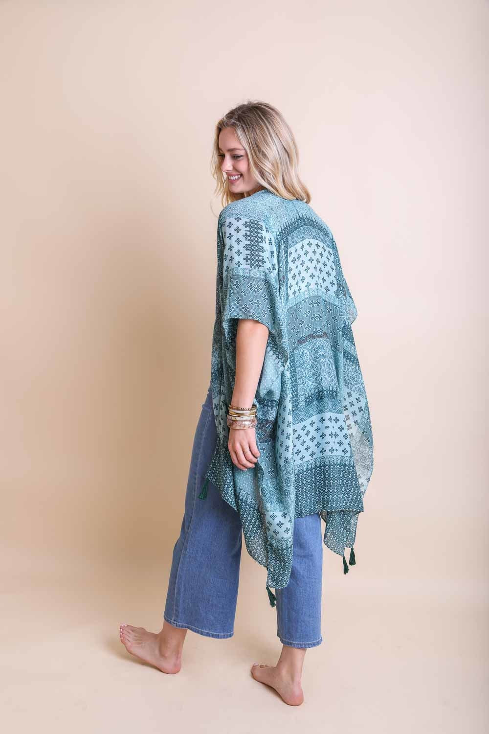 Color Graded Patchwork Kimono Kimono Leto Collection   