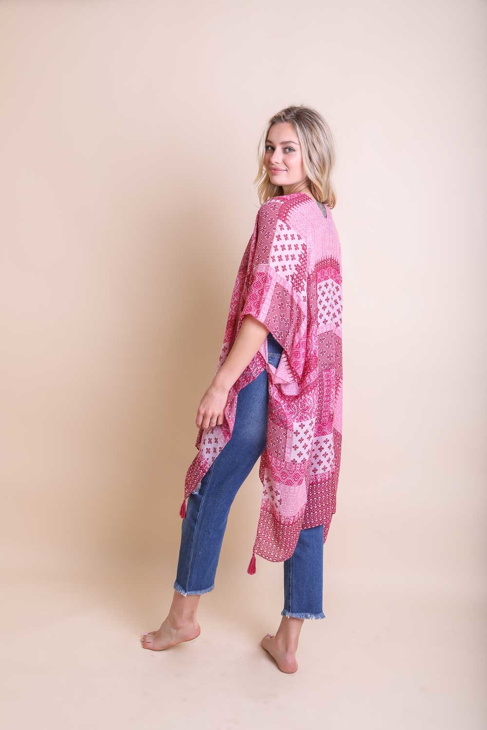 Color Graded Patchwork Kimono Kimono Leto Collection   