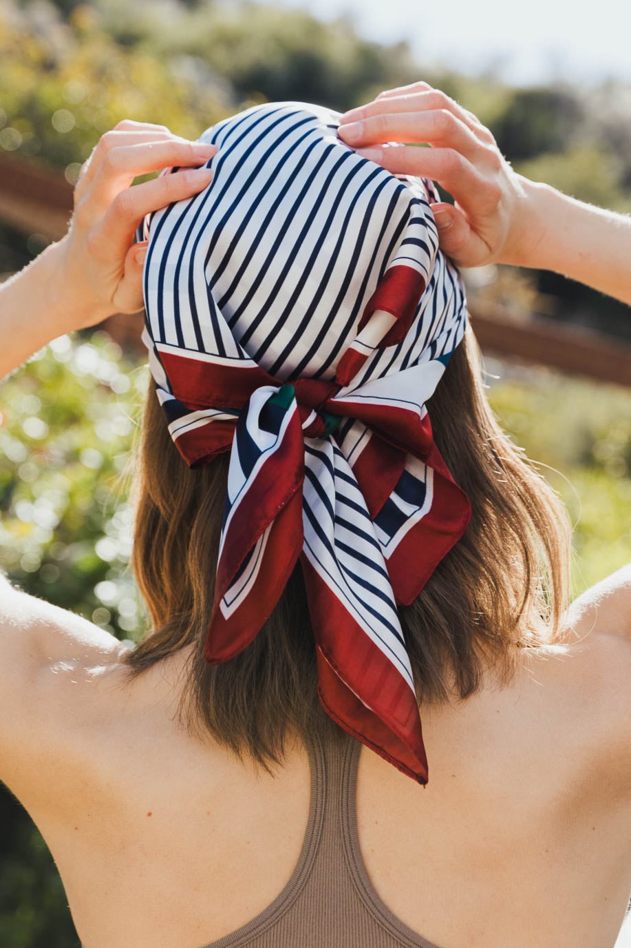 Colorblock Satin Bandana - NeoKira Unlimited