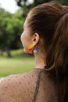 Colorful Beaded Hoop Earrings Earrings Leto Collection   