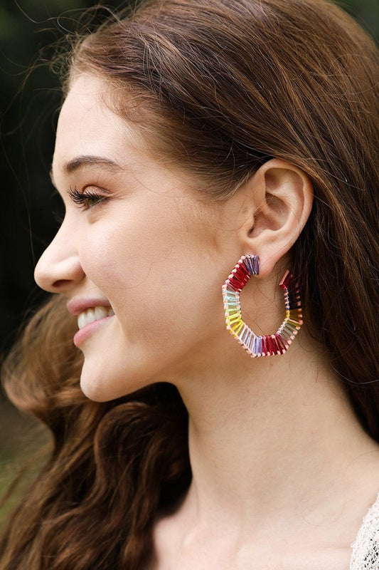 Colorful Raffia Earrings - NeoKira Unlimited