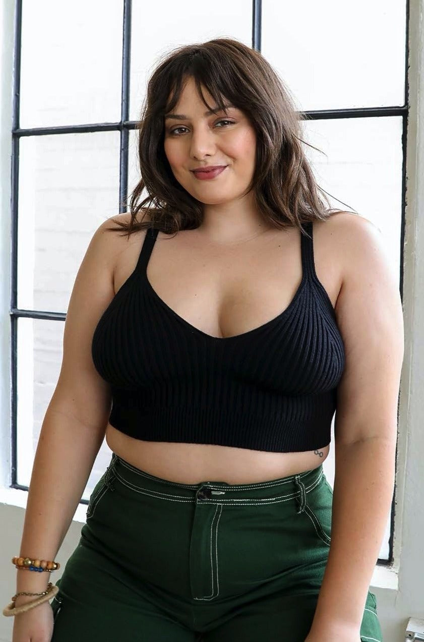 Contour Rib Knit Brami Plus - NeoKira Unlimited