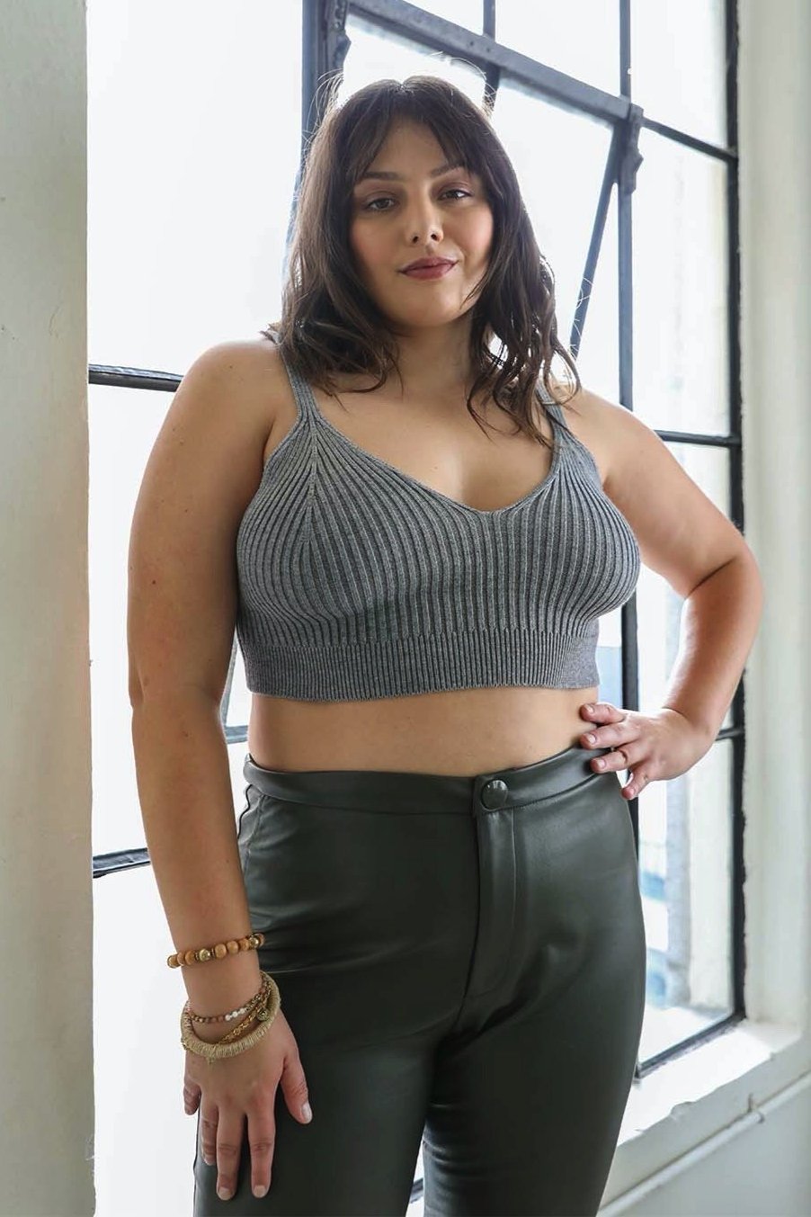 Contour Rib Knit Brami Plus - NeoKira Unlimited