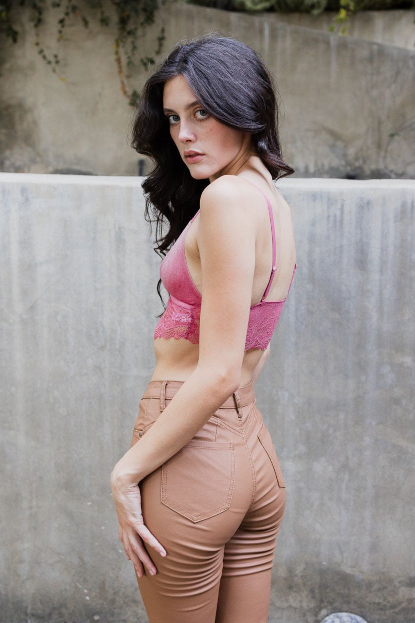 Luxe Velvet Lace Bralette - NeoKira Unlimited