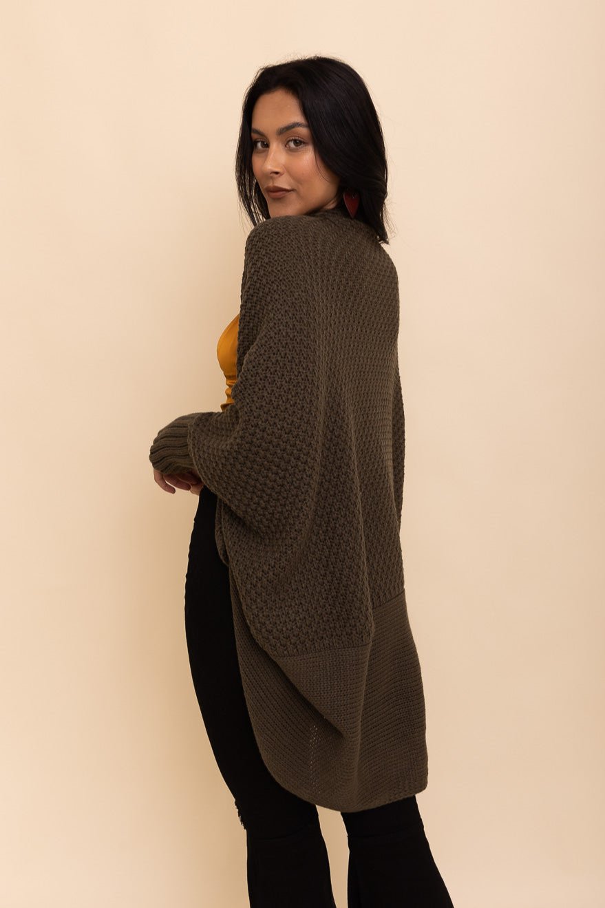 Cozy Chic Bat Wing Bliss Knit Cardigan - NeoKira Unlimited