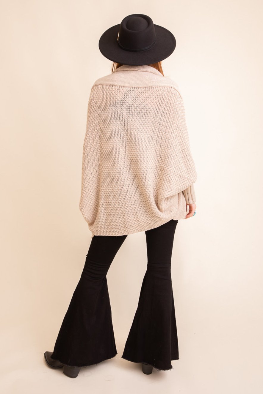 Cozy Chic Bat Wing Bliss Knit Cardigan - NeoKira Unlimited