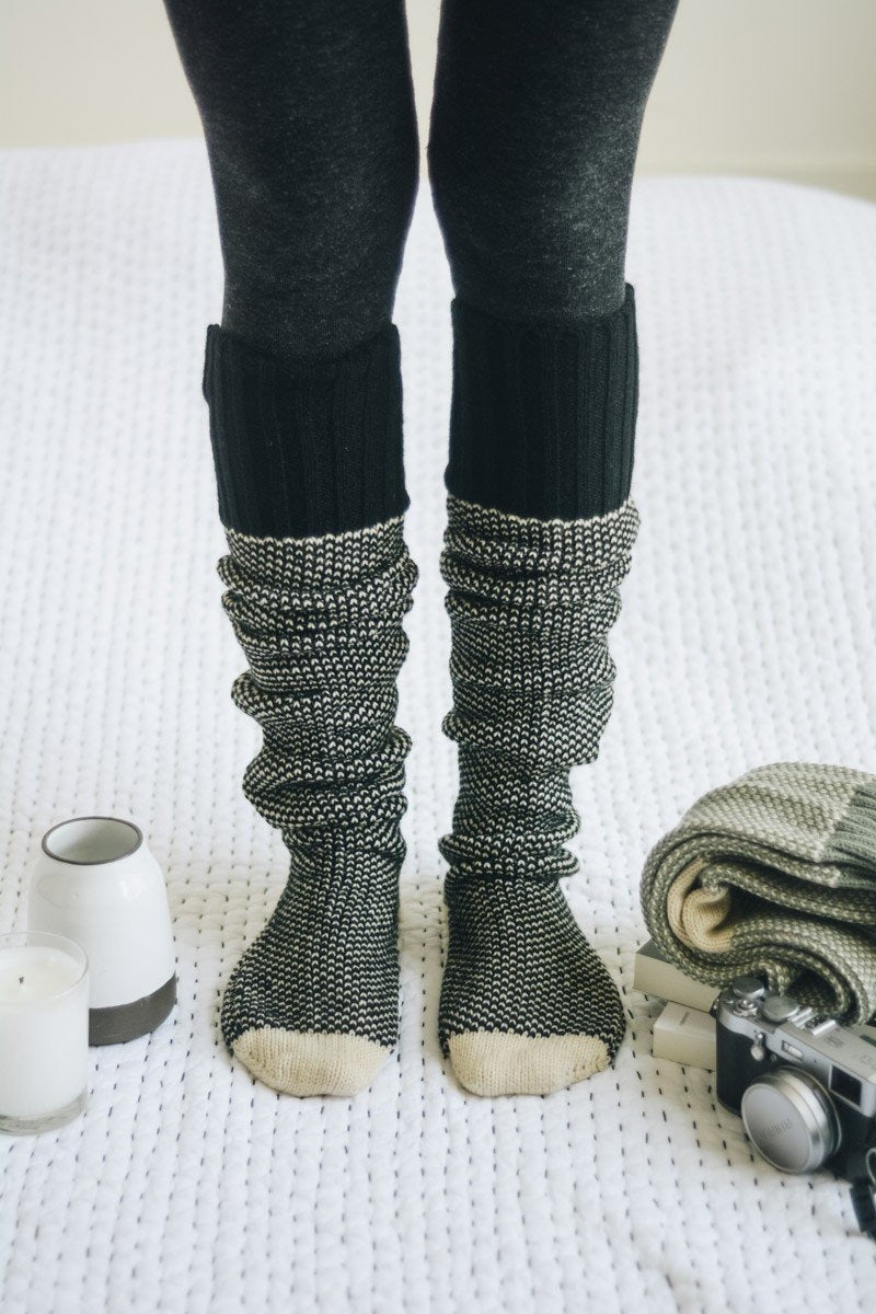 Cozy Ribbed Knit Lounge Socks - NeoKira Unlimited
