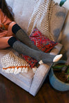 Cozy Ribbed Knit Lounge Socks Socks Leto Collection   